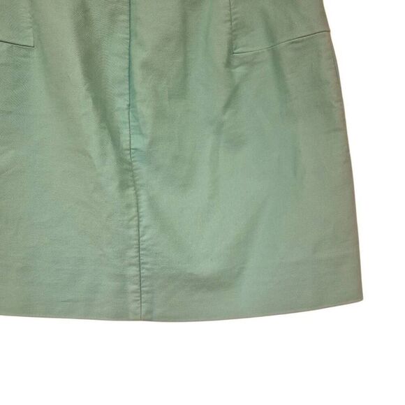 J. Crew Women's Mint Green Cotton/Spandex Lined Mini Skirt - Picture 7 of 11